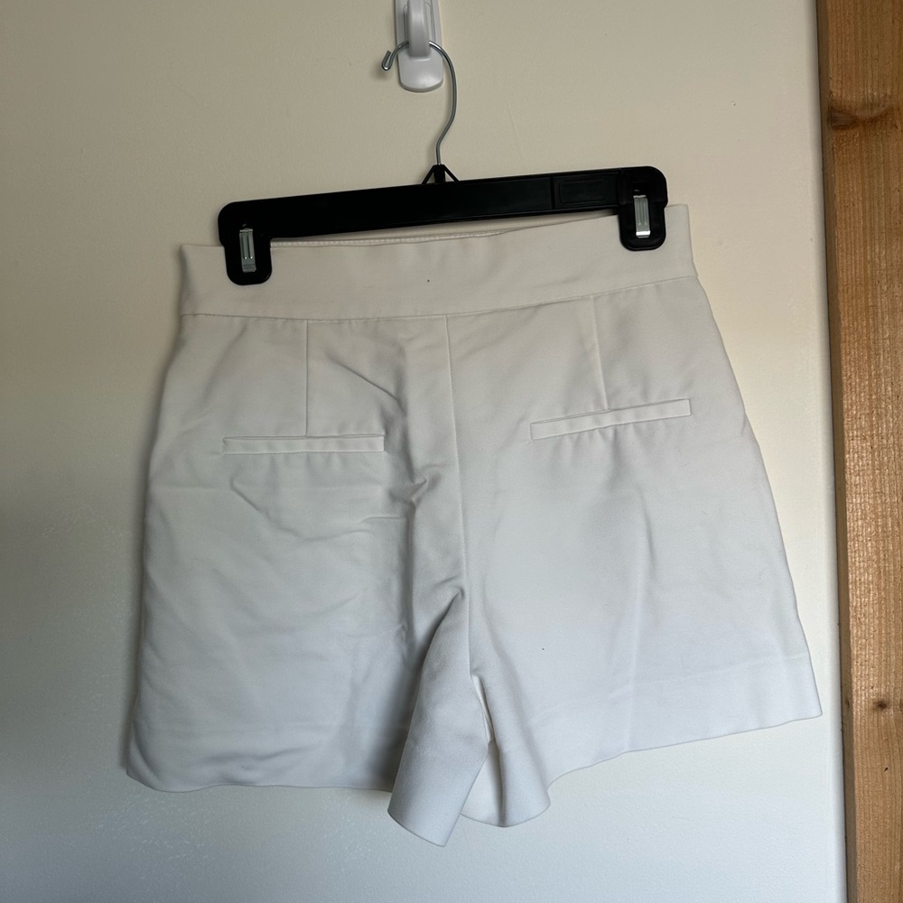 Zara White High Waisted Shorts - Gem
